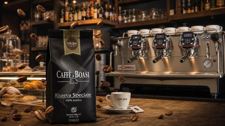 Il caffè Boasi e la macchina La Cimbali
